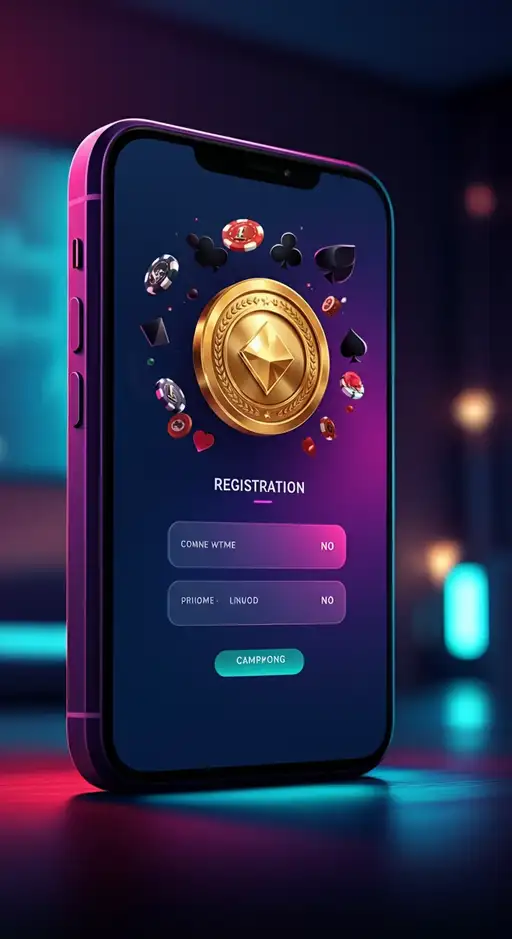 Screenshot des Snatch Casino Registrierungsformulars mit Feldern für E-Mail und Passwort